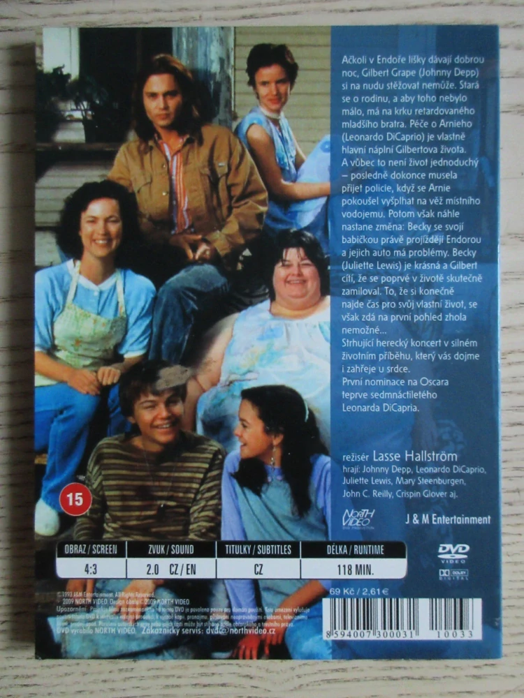 CO ŽERE GILBERTA GRAPEA, JOHNNY DEPP, DVD FILM