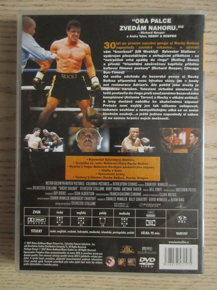 ROCKY BALBOA, S. STALLONE, DVD FILM