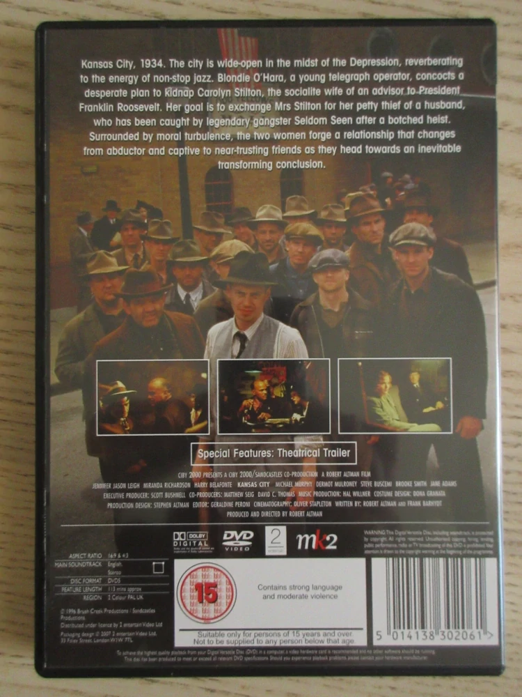 KANSAS CITY, J.J.LEIGH, GB OBAL, ČESKÉ DVD FILM