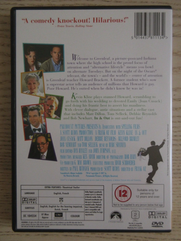 SVATBA NA RUBY, K.KLINE, GB OBAL, ČESKÁ VERZE, DVD FILM