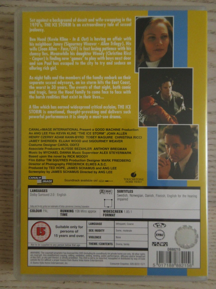 LEDOVÁ BOUŘE, S.WEAVER, K.KLINE, GB OBAL, ČESKÁ VERZE, DVD FILM