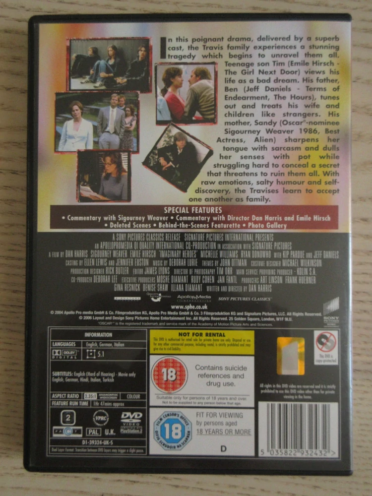 OBYČEJNÍ HRDINOVÉ, S.WEAVER, J.DANIELS, GB OBAL, ČESKÁ VERZE, DVD FILM