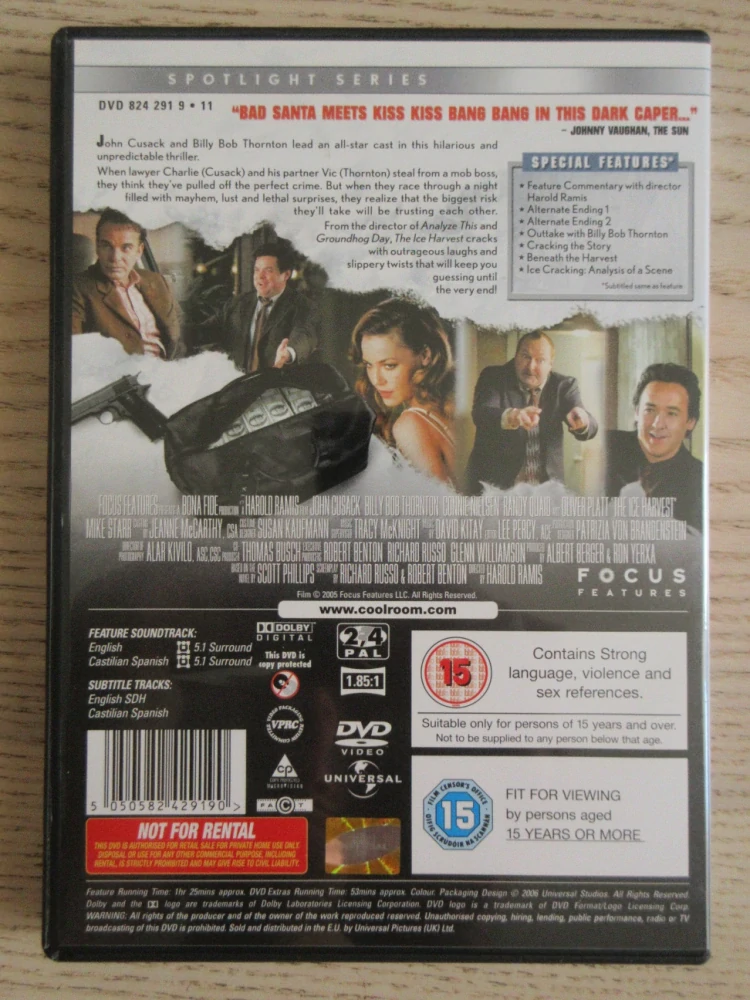 LEDOVÁ SKLIZEŇ, J.CUSACK, C.NIELSEN, GB OBAL, ČESKÁ VERZE, DVD FILM
