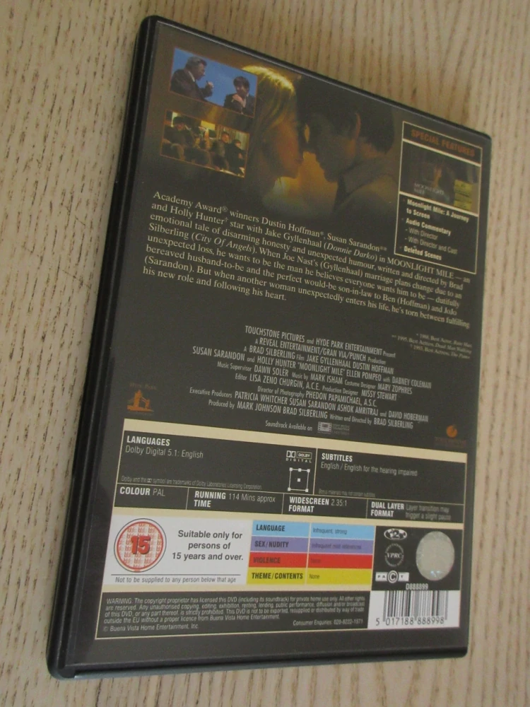 PŮLNOČNÍ MÍLE, D.HOFFMAN, GB OBAL, ČESKÁ VERZE, DVD FILM