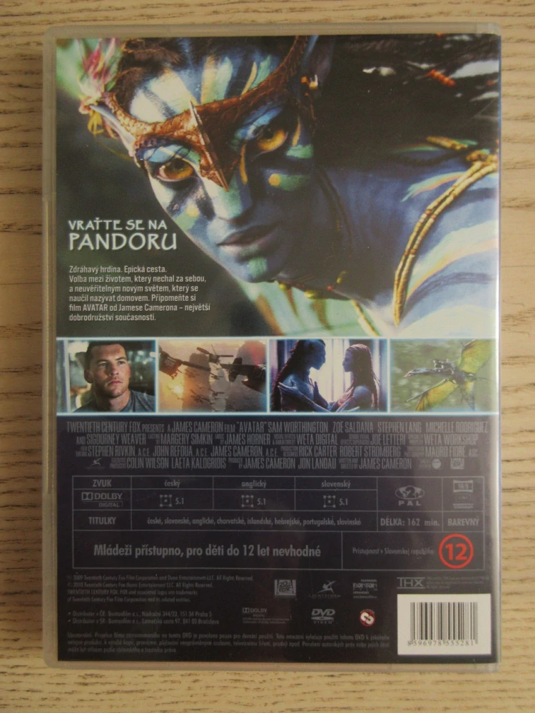 AVATAR, R: J. CAMERON, Z. SALDANA, DVD FILM