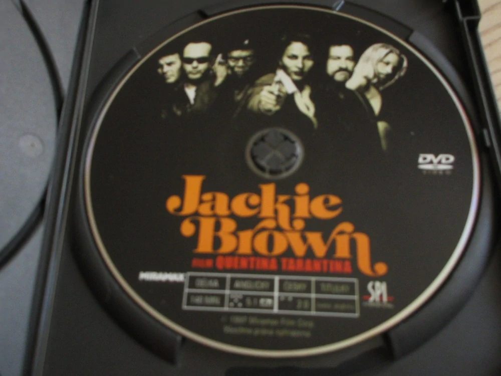 JACKIE BROWN, P.GRIER, Q.TARANTINO, GB OBAL, 2X ČESKÉ DVD FILM