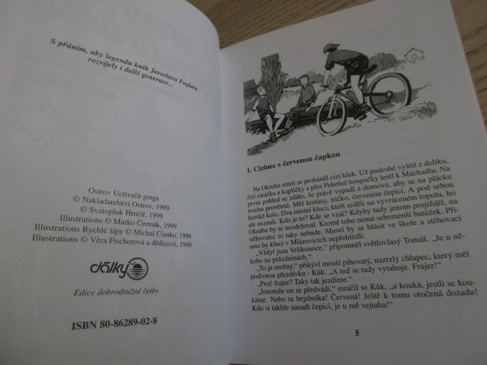 OSTROV UCTÍVAČŮ GINGA, PO STOPÁCH NEZNÁMÝCH PŘÍBĚHŮ RYCHLÝCH ŠÍPŮ, SVATOPLUK HRNČÍŘ, **an