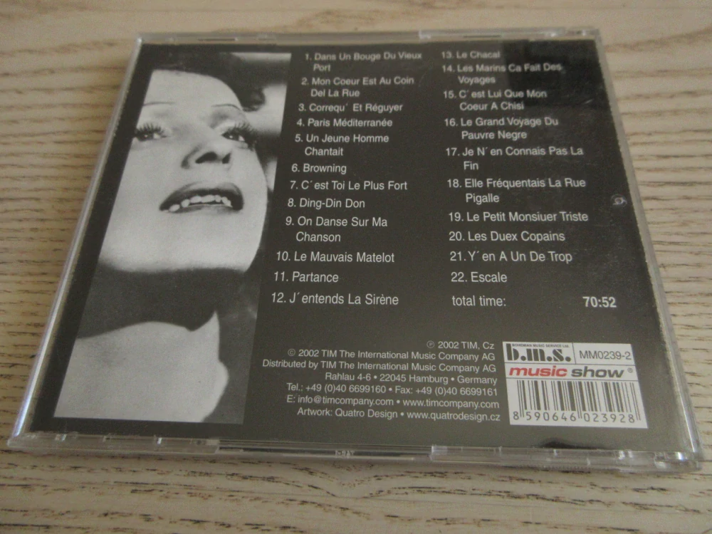 EDITH PIAF, ON DANSE SUR MA CHANSON, CD HUDBA
