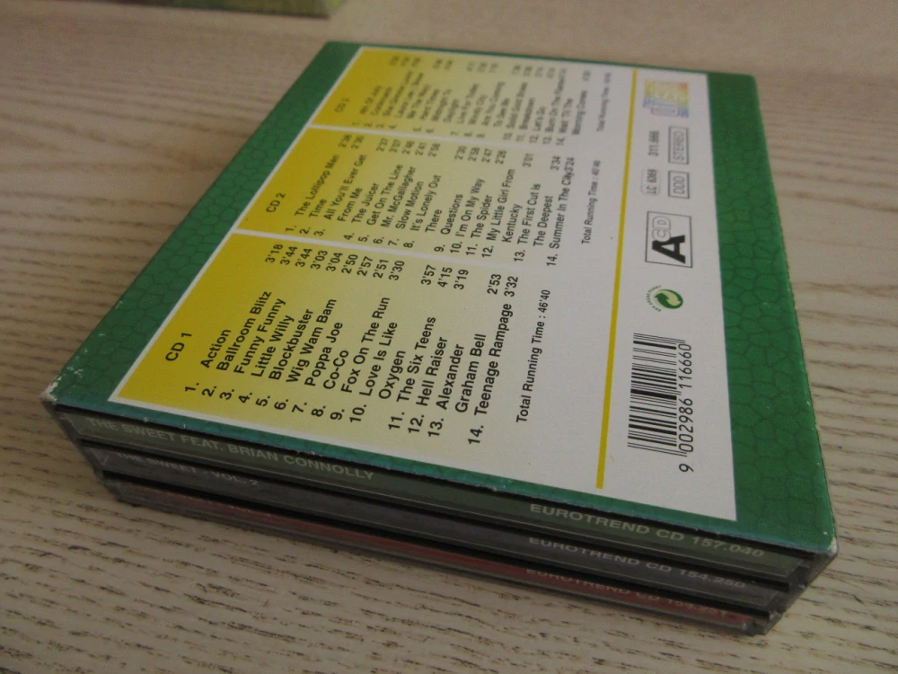 THE SWEET, THE LEGEND LIVES ON, 3X CD HUDBA