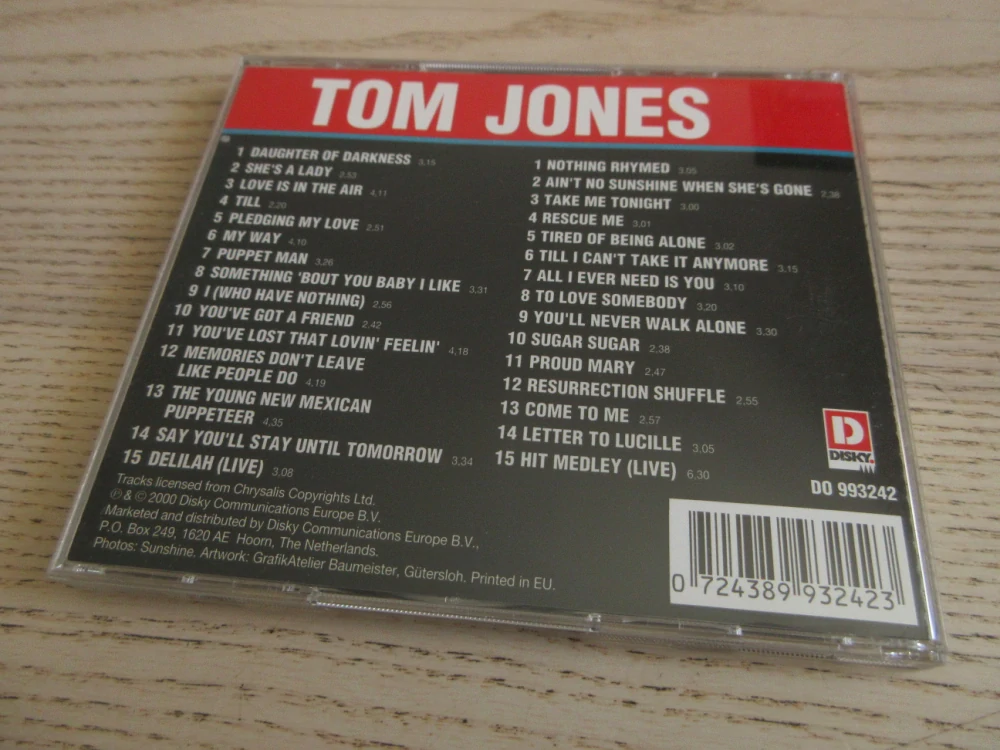 THE BEST OF TOM JONES, CD HUDBA