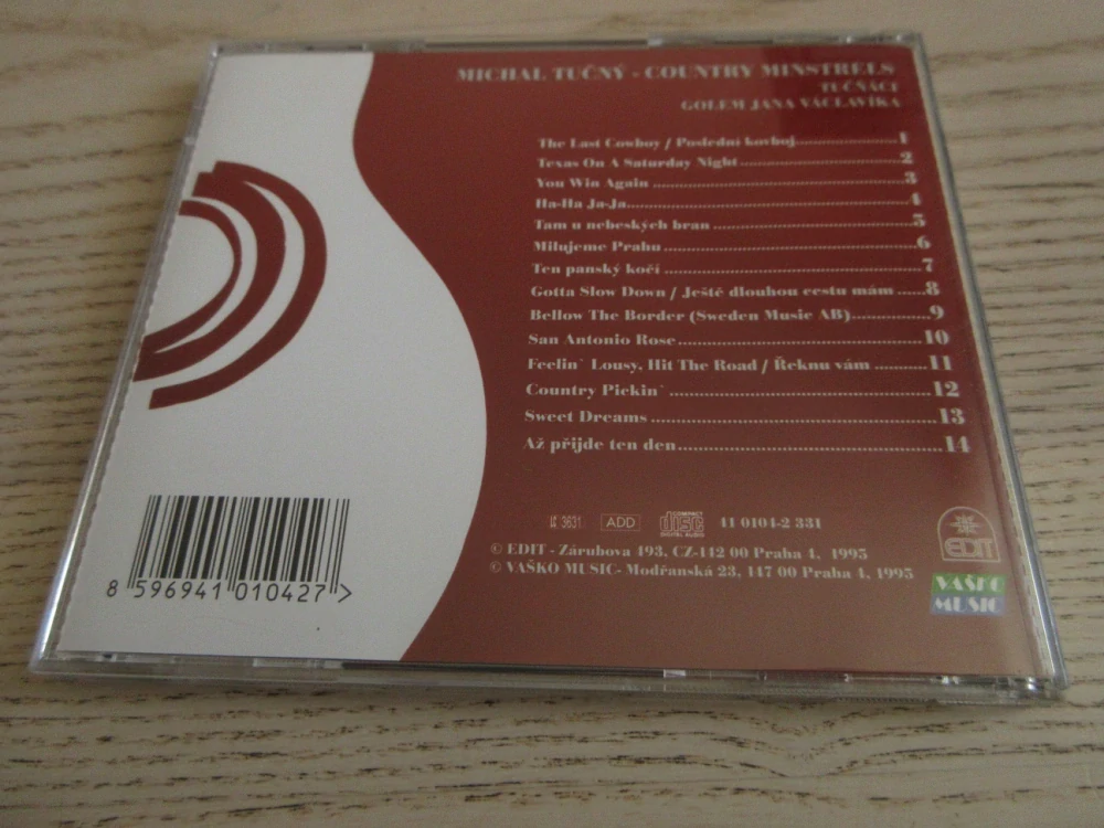 MICHAL TUČNÝ - COUNTRY MINSTRELS, TUČŇÁCI, GOLEM JANA VÁCLAVÍKA, CD HUDBA