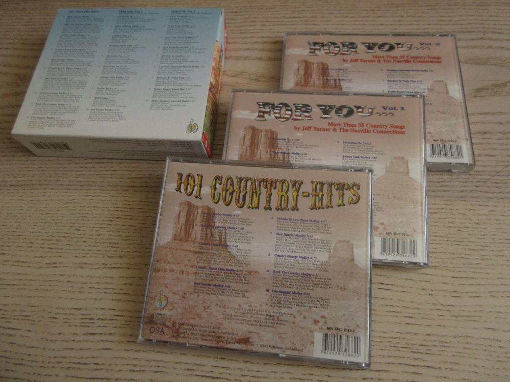 COUNTRY HITS 1-3, 3X CD HUDBA