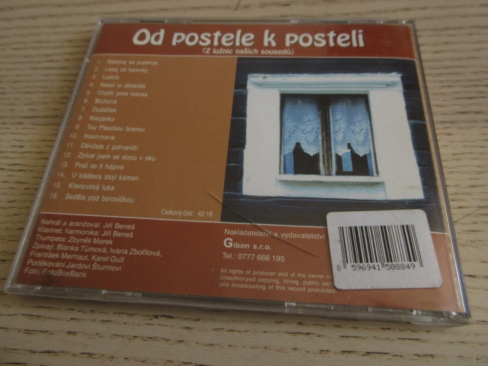 OD POSTELE K POSTELI (Z LOŽNIC NAŠICH SOUSEDŮ), CD HUDBA