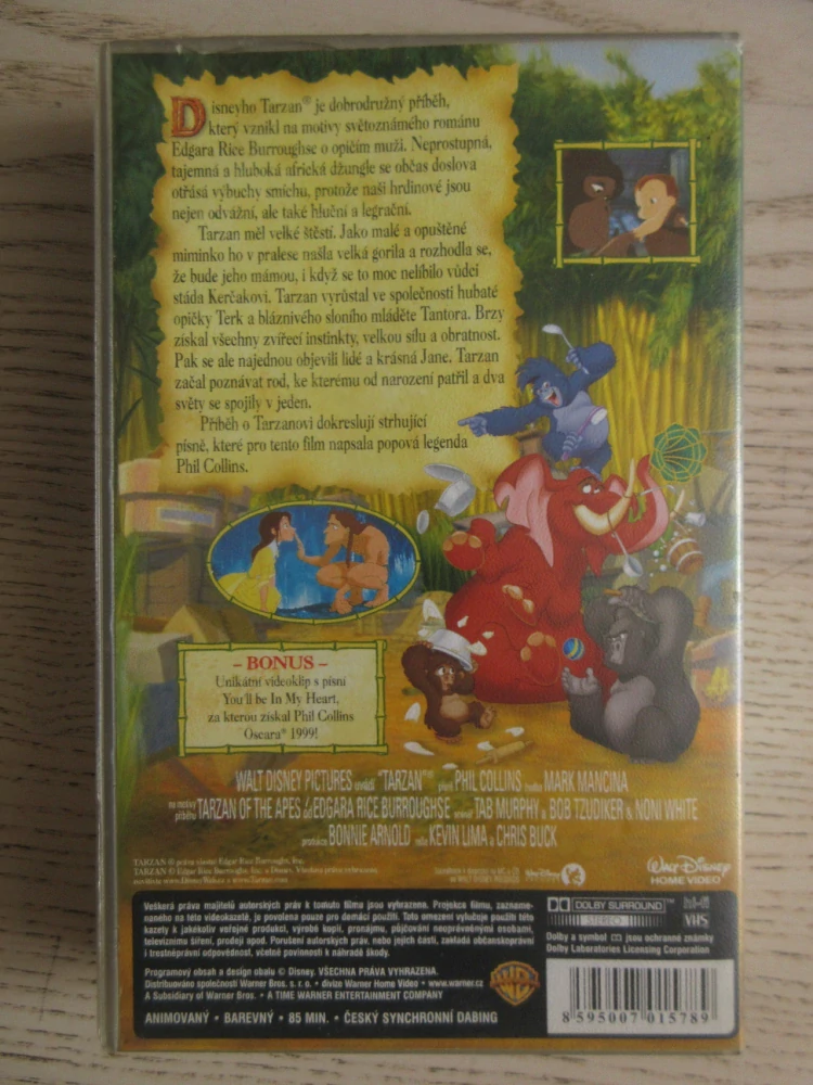 TARZAN, VHS VIDEOKAZETA