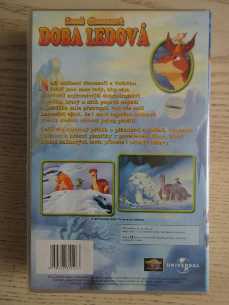 ZEMĚ DINOSAURŮ: DOBA LEDOVÁ, VHS VIDEOKAZETA