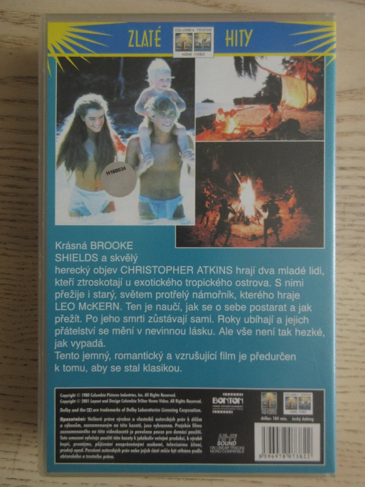 MODRÁ LAGUNA, VHS VIDEOKAZETA
