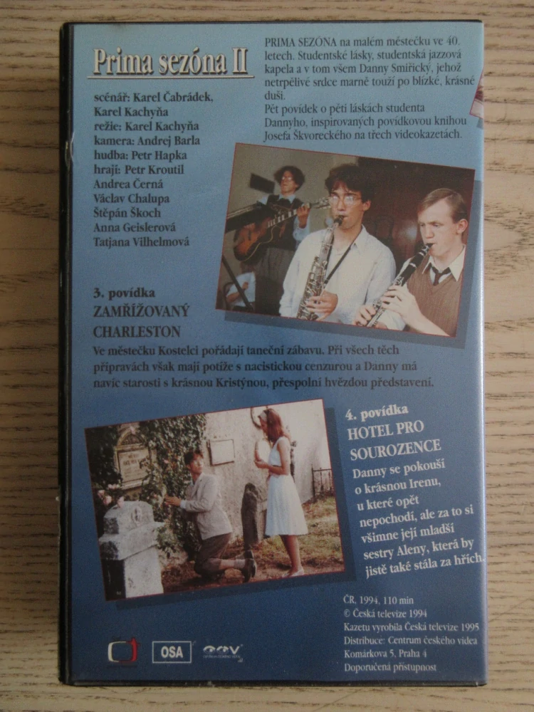 PRIMA SEZÓNA II, P. KROUTIL, A. ČERNÁ, VHS VIDEOKAZETA