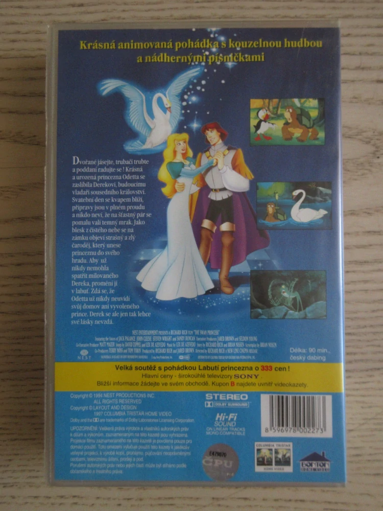 LABUTÍ PRINCEZNA, VHS VIDEOKAZETA