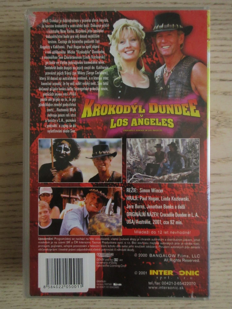 KROKODÝL DUNDEE V LOS ANGELES, P. HOGAN, VHS VIDEOKAZETA