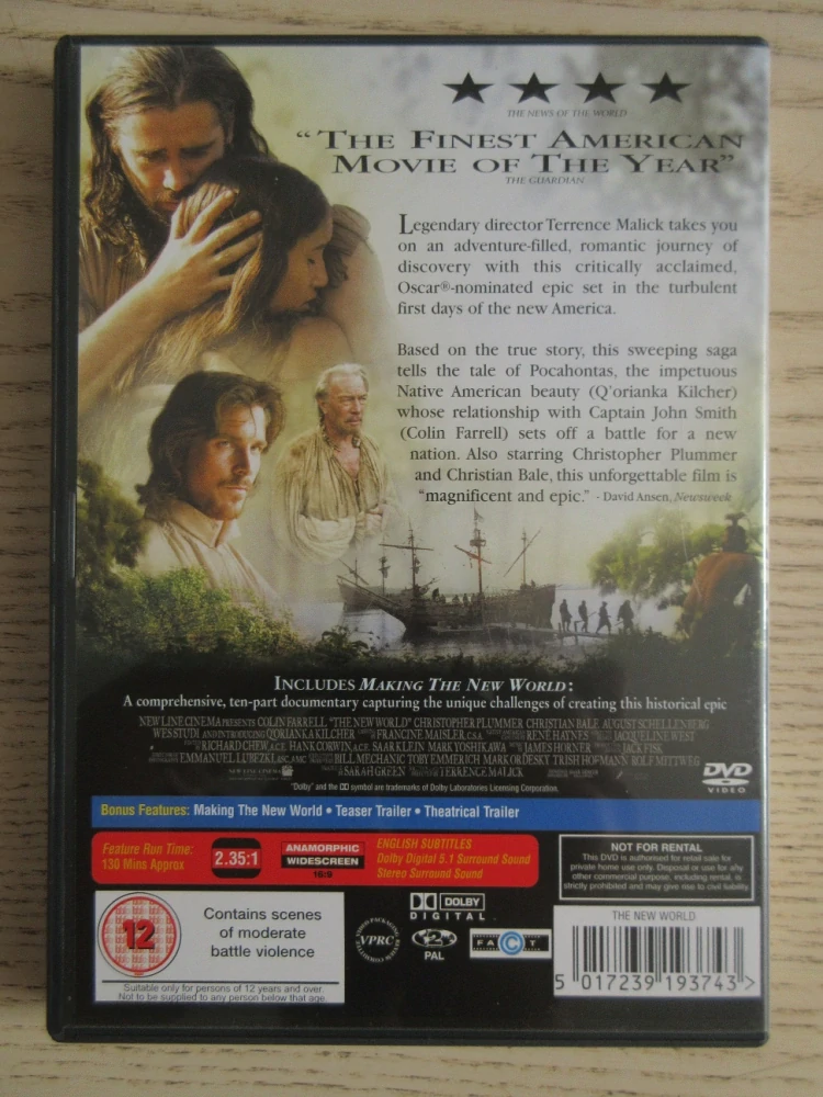 NOVÝ SVĚT, GB OBAL, ČESKÉ DVD FILM VČ. FILM BOOK
