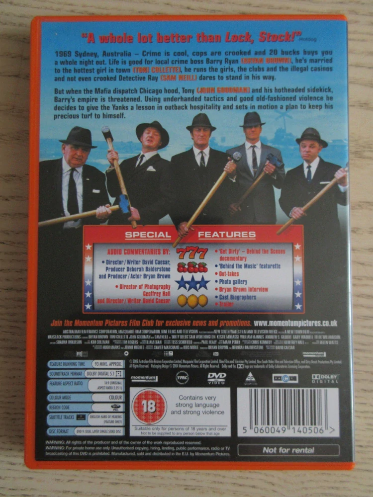 RVÁČI, B. BROWN, T. COLLETTE, GB OBAL, ČESKÉ DVD FILM VČ. FILM BOOK