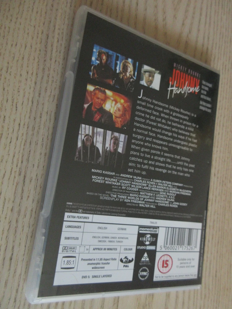 FEŠÁK JOHNNY, M. ROURKE, GB OBAL, ČESKÉ DVD FILM
