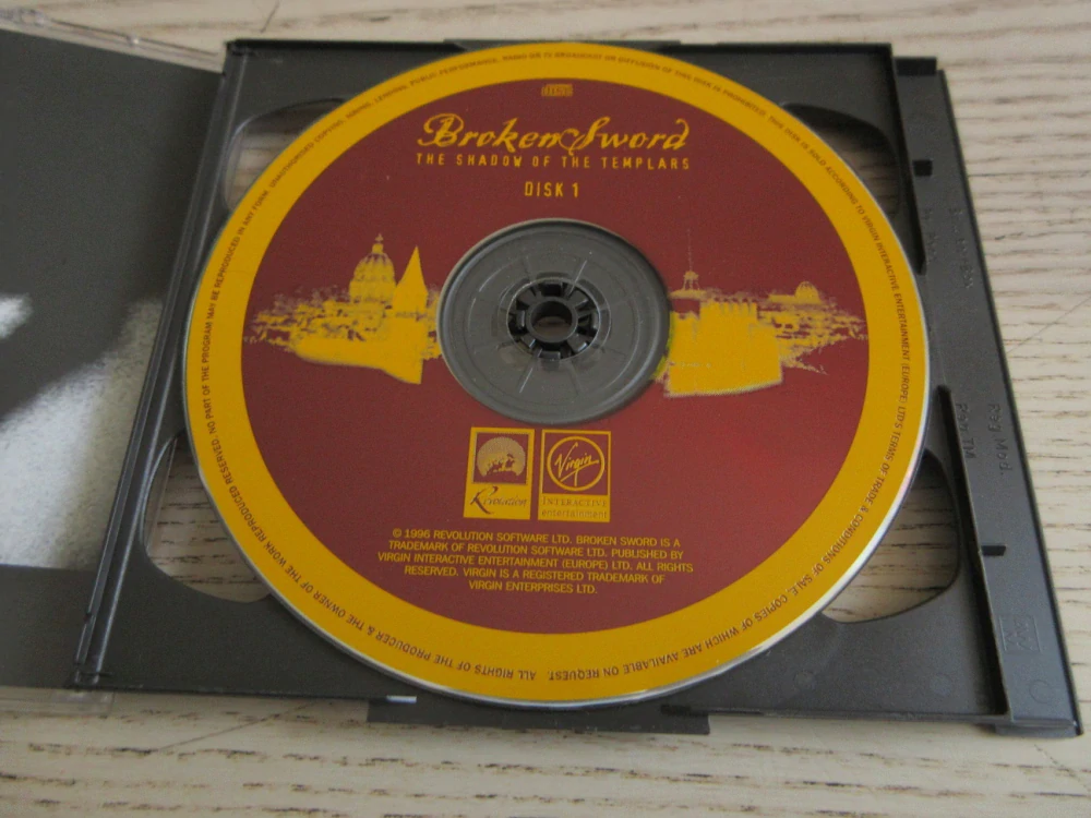 BROKEN SWORD, THE SHADOW OF THE TEMPLARS, 2X CD HUDBA?