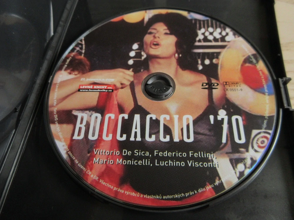 BOCCACCIO 70, FELLINI, S.LOREN, GB OBAL, ČESKÁ VERZE, 2XDVD FILM