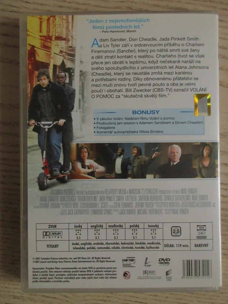 VOLÁNÍ O POMOC, A. SANDLER, D. CHEADLE, DVD FILM