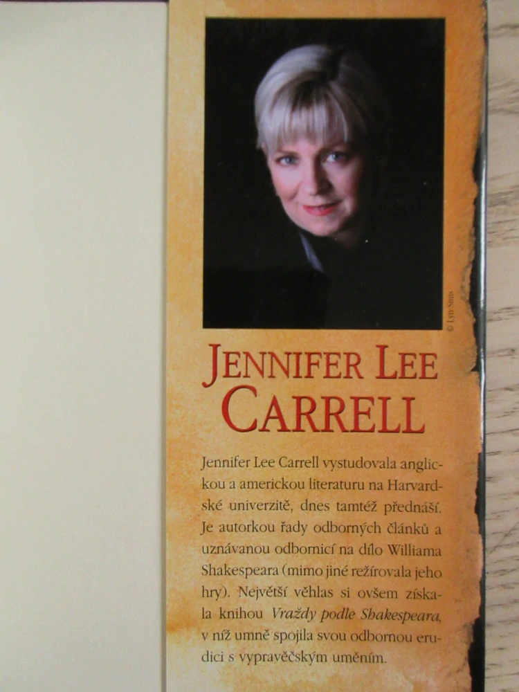 VRAŽDY PODLE SHAKESPEARE, JENNIFER LEE CARRELL, **an