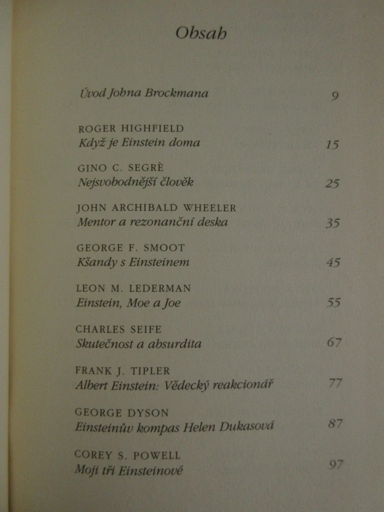 MŮJ EINSTEIN, JOHN BROCKMAN, **an