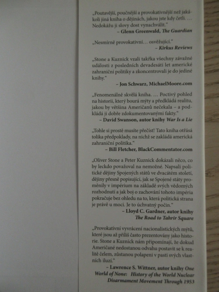 UTAJENÉ DĚJINY SPOJENÝCH STÁTŮ, OLIVER STONE, PETER KUZNICK, **an
