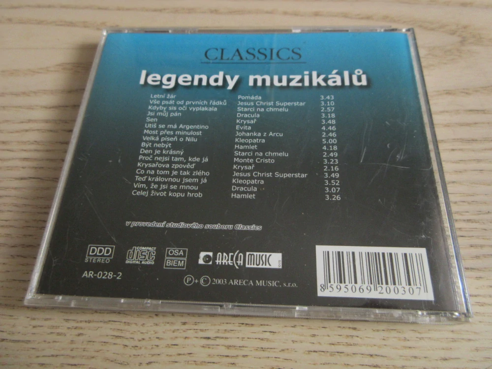 LEGENDY MUZIKÁLŮ, CD HUDBA