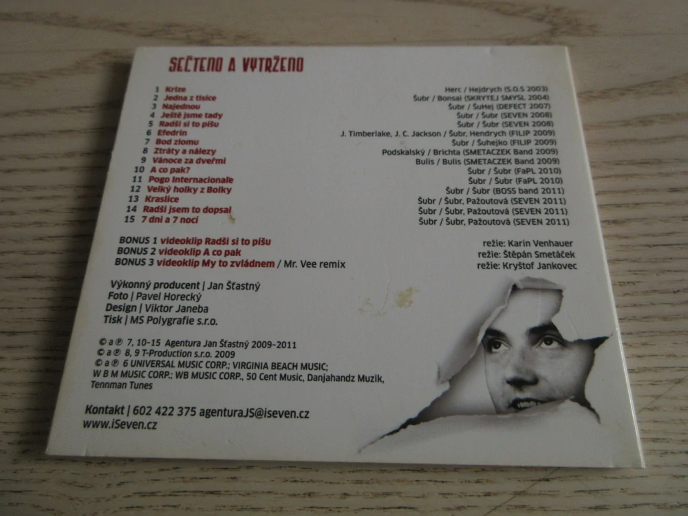 SEČTENO A VYTRŽENO, FILIP 7P, CD HUDBA