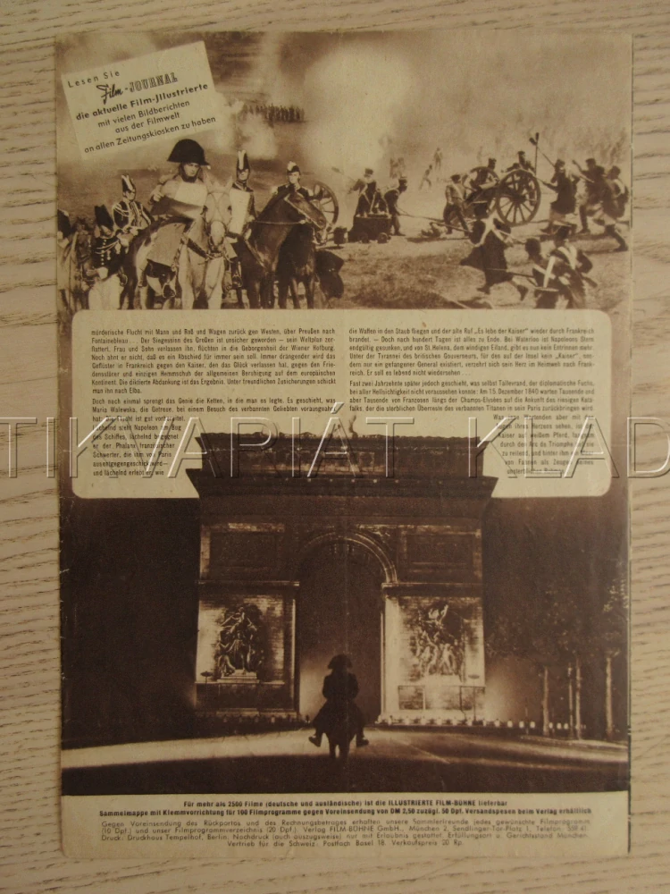 NAPOLÉON, D. GÉLIN, R. PELLEGRIN, D. DARRIEUX, BIO PROGRAM Č. 3235