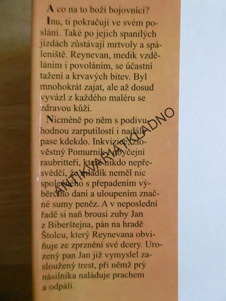 BOŽÍ BOJOVNÍCI, ANDRZEJ SAPKOWSKI