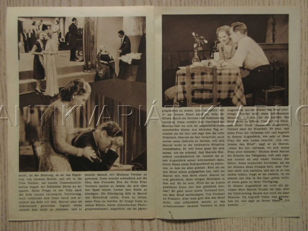 MADAME MÁ VYCHÁZKU, R: W. THIELE, L. HAIDOVÁ, H. BRAUSEWETTER, H. HILDEBRANDTOVÁ, NĚMECKY, BIO PROGRAM ZŠ Č. 56, 1932