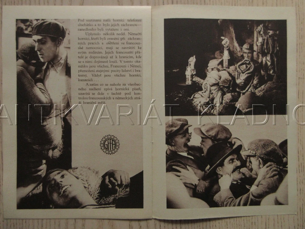 KAMARÁDI, R: G. W. PABST, D. MENDAILLE, G. CHARLIA, A. DUCRET, BIO PROGRAM ZŠ Č. 62, 1932