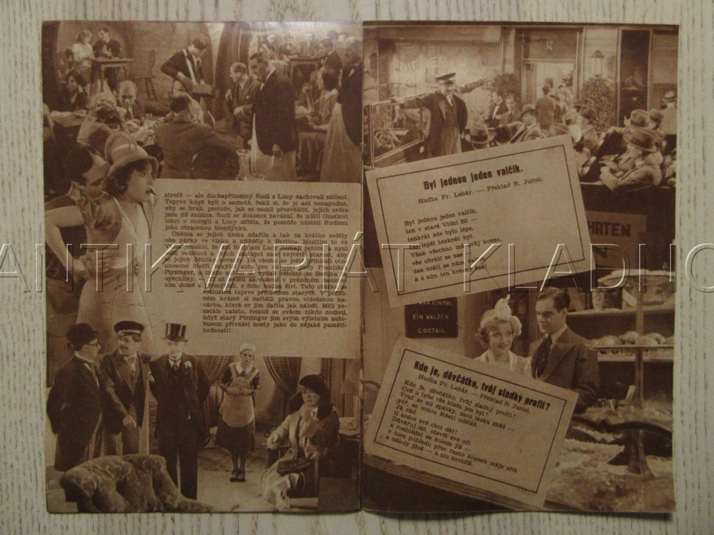 BYL JEDNOU JEDEN VALČÍK, R: V. JANSON, M. EGGERTHOVÁ, H. BLASS, P. HORBIGER, BIO PROGRAM ZŠ Č. 94, 1932