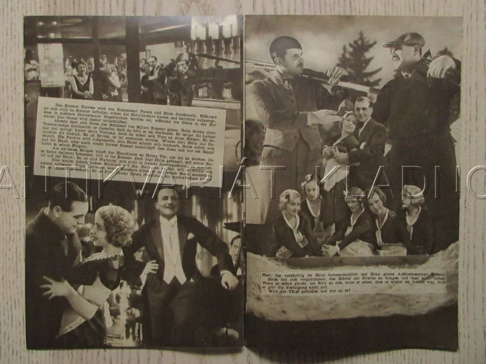 KRIMINÁLNÍ REPORTER HOLM, R: E. ENGELS, H. SPEELMANNS, J. FALKENSTEIN, E. BRINK, NĚMECKY, BIO PROGRAM ZŠ Č. 108, 1932