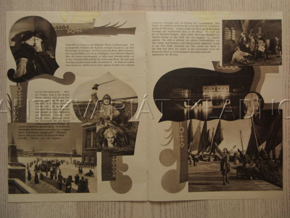 CASANOVA, R: A. WOLKOFF, I. MOSJUKIN, J. JUGO, D. KARENNE, FILM KURIER Č. 729