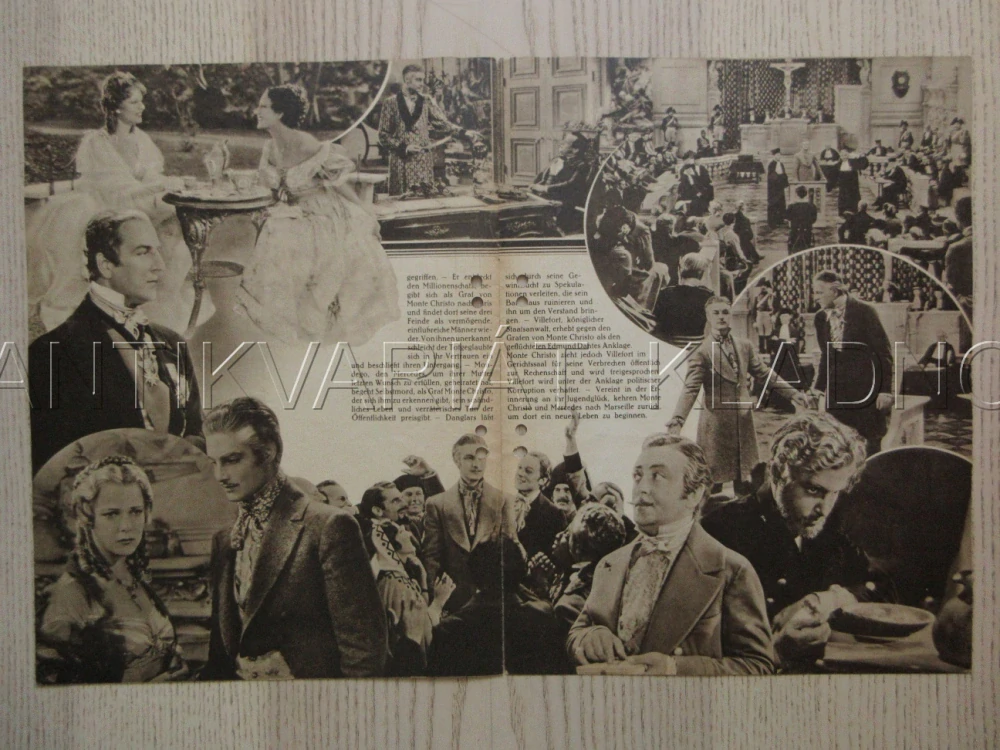 HRABĚ MONTE CRISTO, R: R. V. LEE, R. DONAT, E. LANDI, FILM KURIER Č. 2320