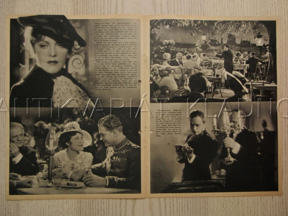STRADIVARI, R: C. V. BOLVARY, G. FRÖHLICH, S. SCHMITZ, FILM KURIER Č. 2347
