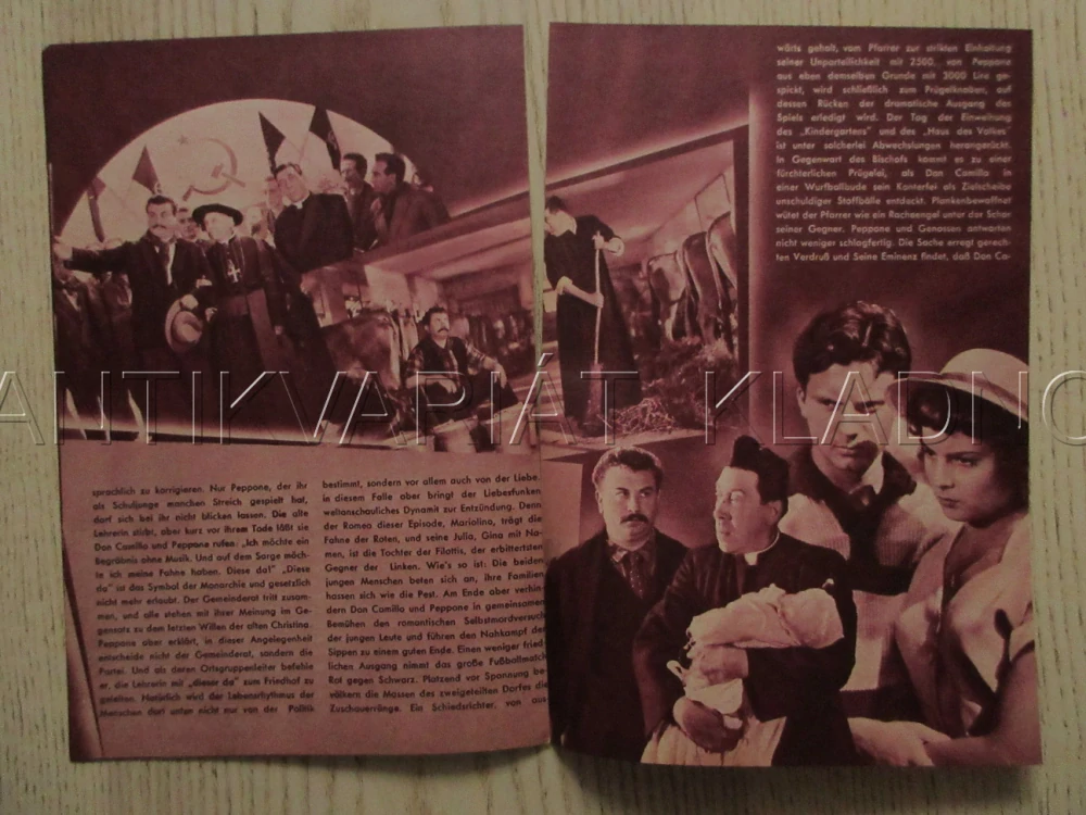 MALÝ SVĚT DONA CAMILLA, FERNANDEL, G. CERVI, SYLVIE, FILM FR, FILM KURIER VBŠ Č. 1356