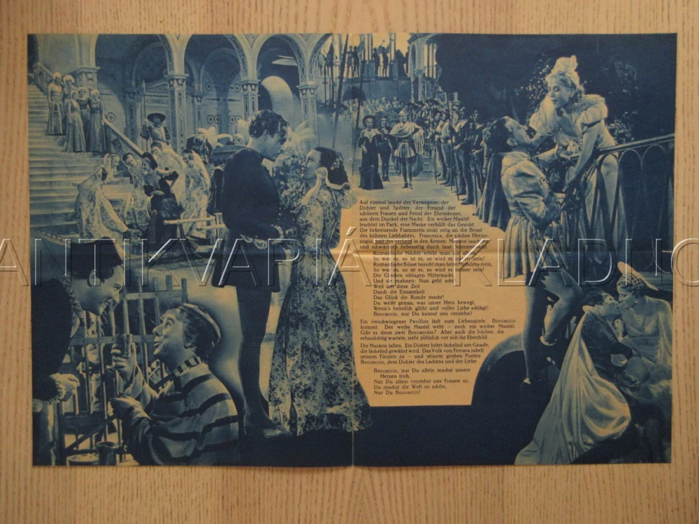 BOCCACCIO, A. SCHOENHALS, W. FRITSCH, P. KEMP, FILM SRN, FILM KURIER VBŠ Č. 2492