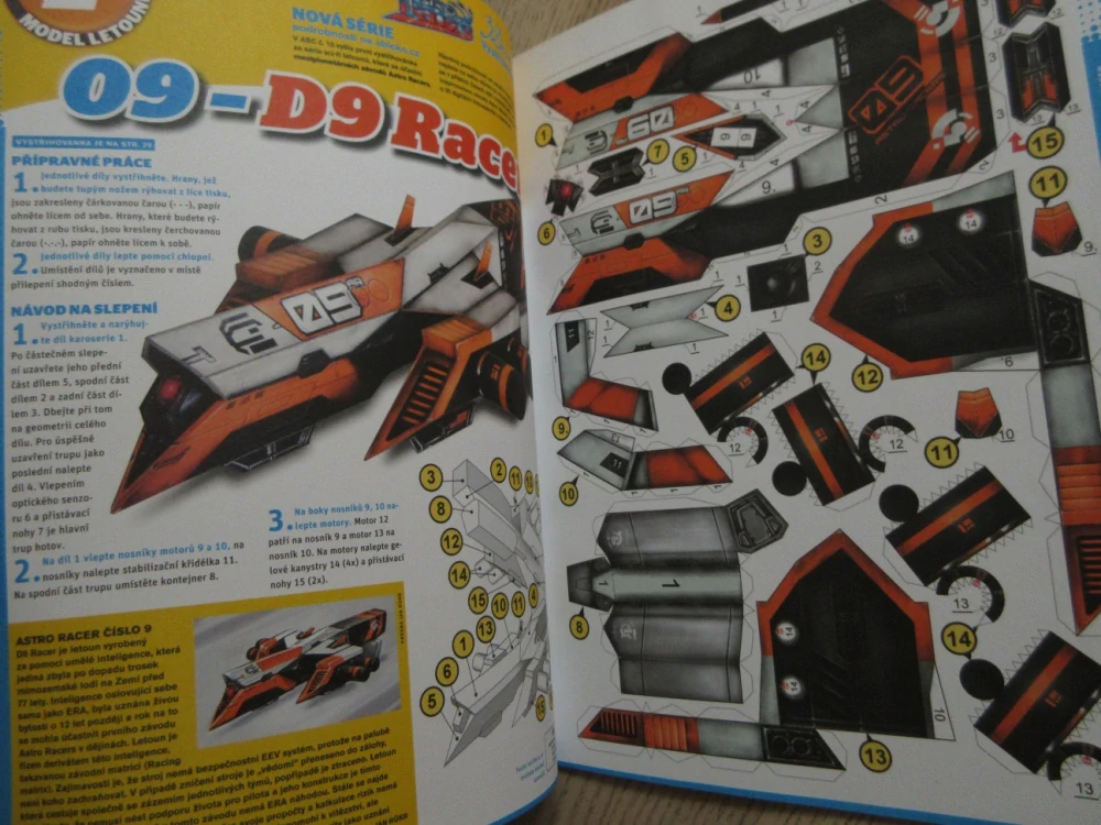 ABC, 12/2012, KOMPLETNÍ DÉČKA, ASTRO RACER Č. 9