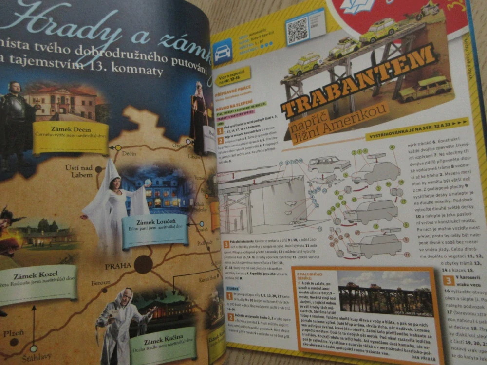ABC, 11/2013, KOMPLETNÍ DÉČKA, ŽELEZNICE, TRABANT