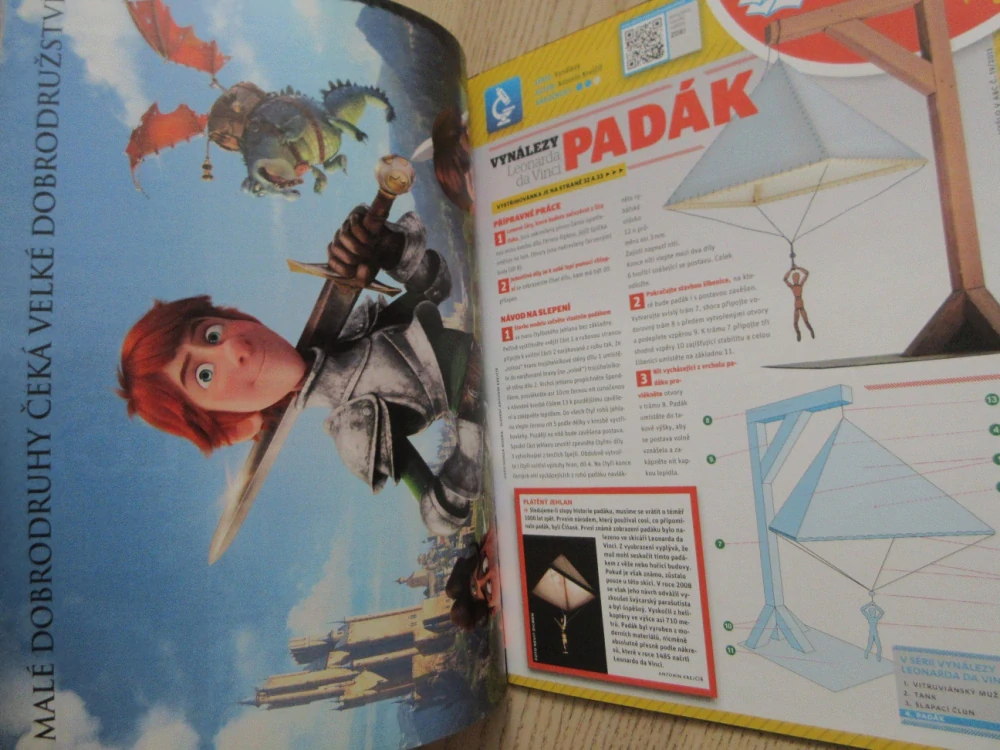ABC, 19/2013, KOMPLETNÍ DÉČKA, LEONARDO DA VINCI - PADÁK