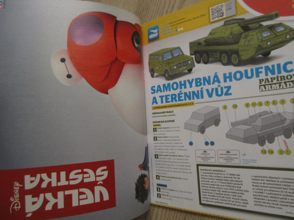 ABC, 2/2015, KOMPLETNÍ DÉČKA, VOJENSKÁ TECHNIKA - HOUFNICE