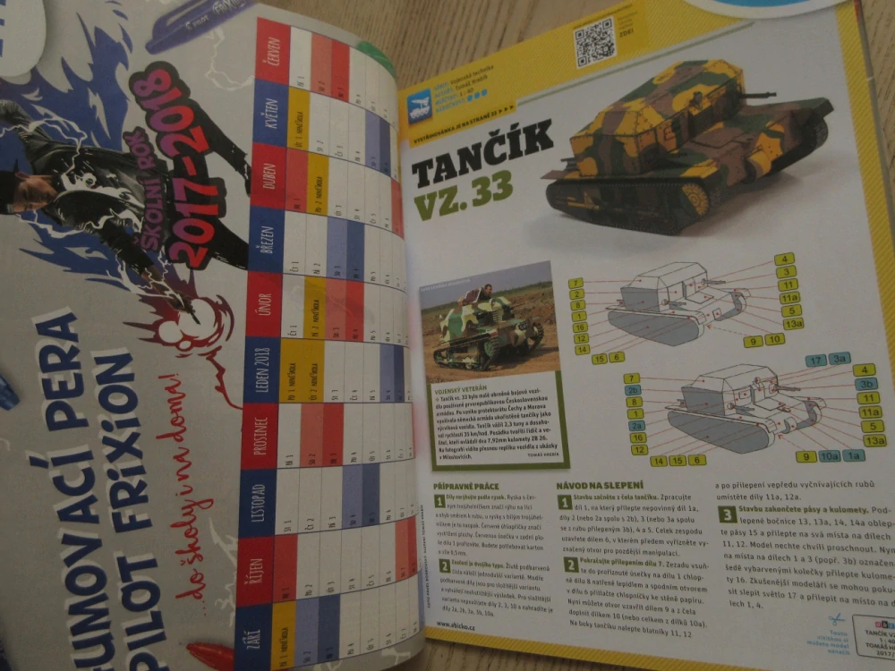 ABC, 17/2017, KOMPLETNÍ DÉČKA, TANK VZ. 33